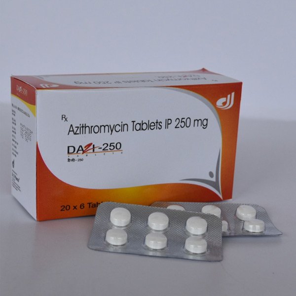 Azithromycin 250 mg kaufen – Filmtabletten Packung